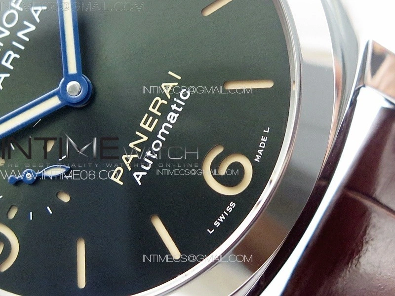 Pre Order PAM1116 SS VSF 1:1 Best Edition Green Dial on Brown Leather Strap P.9010 Super Clone